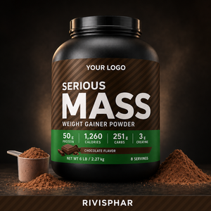 Vitahealthy Customized Strawberry <strong>Serious</strong> <strong>Mass</strong> <strong>Weight</strong> <strong>Gainer</strong> Adult Protein Powder Supplements OEM Sports Formula Muscle Growth - Product Image 1