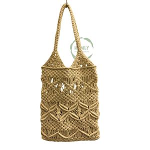 Sac de plage fait à la main de conception personnalisée marque privée en coton naturel pour les mariages - Product Image 2