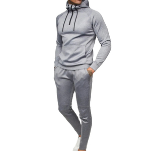 Survêtement d'hiver personnalisé pour homme avec logo imprimé, 100 % coton molletonné, coupe oversize, grandes tailles, unisexe, sweat à capuche et pantalon à taille élastique - Product Image 1