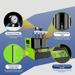 Machine de <span class=keywords><strong>nettoyage</strong></span> et d'essai d'<span class=keywords><strong>injecteur</strong></span> de carburant à ultrasons V310 220 V avec kit de <span class=keywords><strong>nettoyage</strong></span> de système d'injection de carburant à 4 cylindres - Product Image 6