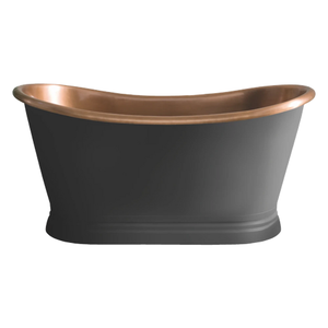Bañera de hierro fundido, molde de cobre, grifo de ducha, bañeras con falda de cobre, bañeras de cobre, color rosa - Product Image 2