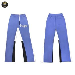 Pantalones de chándal de pierna ancha holgados acampanados lavado ácido para hombre con logotipo personalizado OEM pantalones de Jogger de algodón pantalones acampanados - Product Image 6