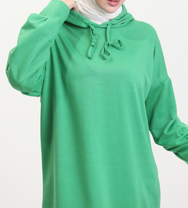 ชุดฮู้ดดี้สตรีแบบสปอร์ตสไตล์มุสลิม แขนยาว ทรงหลวม ใส่สบาย เหมาะสำหรับใส่ลำลองหรือออกกำลังกาย - Product Image 4
