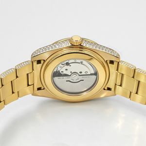 Reloj Mecánico Automático GFL-S1198 al por Mayor, Reloj de Acero Inoxidable con Moissanita VVS, Pasa el Test de Diamantes, Entrega Rápida de Fábrica - Product Image 2