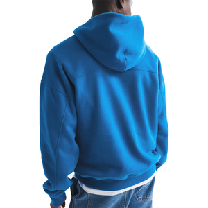 Hombres al por mayor de encargo del logotipo de lana sudaderas con capucha para los hombres de alta calidad sudaderas en blanco liso de gran tamaño sudaderas con capucha de talla grande - Product Image 2