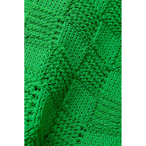 Suéter Cárdigan de Manga Larga con Botones Delanteros, Estilo Casual de Invierno para Mujer, 100% Algodón, Cuello en V, Diseño a Cuadros, Personalizado OEM y ODM - Product Image 6