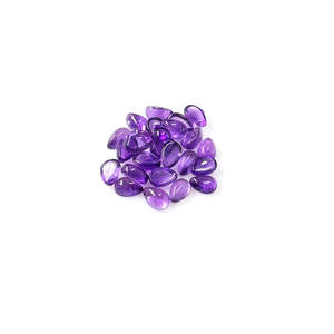 Pérolas de Amatista Natural de Brasil Calibradas en Forma de Cabujón de 3x5mm y 4x6mm con Material de Piedras Preciosas de Piedra Lunar, Turquesa y Ópalo con Corte Brillante - Product Image 3