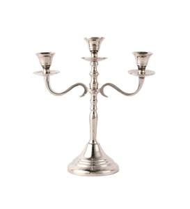 เชิงเทียน3แขนแบบมินิมอลลิสต์เชิงเทียนสีเงินแบบพกพาที่ยั่งยืนโลหะอลูมิเนียมเชิงเทียนหรูหรา2025 - Product Image 6