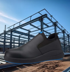 Chaussures de sécurité unisexes légères et de haute qualité respirantes avec semelles antidérapantes Semelle intérieure en acier EVA pour travaux de construction - Product Image 1