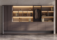 Ensemble bureau et chaise ergonomiques-Mobilier luxueux pour bureau à domicile en panneau de fibres de densité moyenne