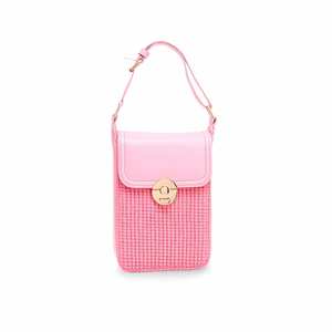 Grande capacité pour pochette décontractée rose P97470 sac de rangement de maquillage en PU avec fonction de suspension de poignée - Product Image 3