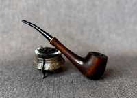 Pipa de Cigarro de Madera Natural Curvada, Hecha a Mano, Reutilizable, Ecológica, Duradera, Accesorio Moderno para Fumadores de Tabaco y Cigarros