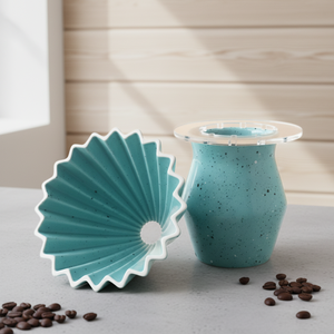 Ensemble de tasse à café et de filtre à café en porcelaine durable de qualité supérieure, multi-usages, 3460991SETL-0.35, pour les amateurs de café - Product Image 6