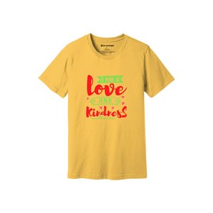 Thèmes de gentillesse imprimer 100% t-shirt en tissu de coton 160-180 à lourd GSM 12 couleurs disponibles Personnalisé votre propre conception et placement - Product Image 5