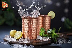 Botella de cobre hecha a mano para conservar la frescura del agua, respetuosa con el medio ambiente, reutilizable, ayurvédica, para uso doméstico - Product Image 2