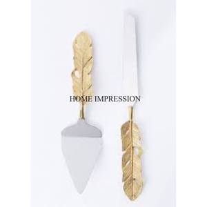 Metal resistente de primera calidad hecho con la mayoría de los suministros de cuchara de pastel de diseñador único de lujo y juego popular en precio al por mayor de La India - Product Image 6