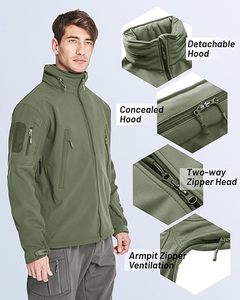 Chaqueta de Invierno Softshell de Alta Calidad para Mujer 2024, Transpirable y Cálida con Logotipo Personalizado, Cuello Alto, Mangas Completas, Ropa de Calle - Product Image 4