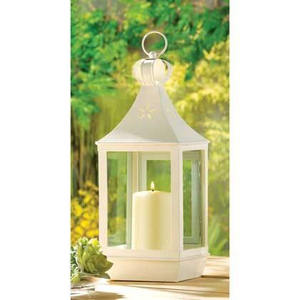 Lanterne en fer en métal de conception exclusive la mieux notée blanc fini meilleur prix pour jardin extérieur décorer lanterne suspendue - Product Image 6