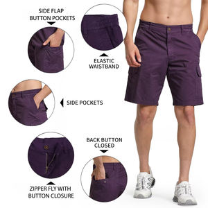Shorts pour hommes en gros-Coupe cargo audacieuse-Style décontracté durable, parfait pour les entraînements, dispose d'un grand rangement, coupe confortable - Product Image 5