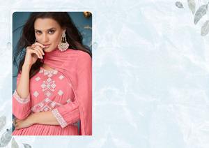 Nueva colección Heavy Rayon Viscos Trabajo apropiado Kurti y fiestas de adultos Heavy Nazmin Dupatta Ropa india y pakistaní - Product Image 2