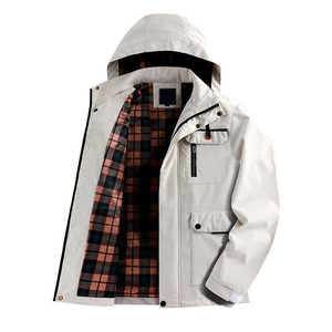 Chaqueta Cortavientos de Invierno Transpirable de Lona, Impermeable, con Bolsillos y Capucha, Gran Venta - Product Image 3