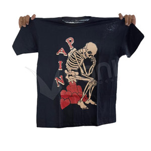 Venta directa de fábrica Camiseta de punto de alta calidad para hombre Algodón Poliéster Ropa duradera con patrón sólido - Product Image 4