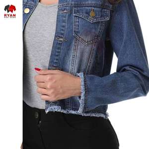 Veste en jean matelassée Ryan Pro Gear pour femme avec fermeture à bouton en tissu respirant Options de logo personnalisé - Product Image 4