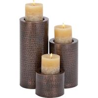 Récipients de bougies votives antiques et élégants faits à la main, grands récipients de bougies vides