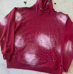 เสื้อสวมหัวผ้าฝ้ายเทอร์รี่ฝรั่งเศสไซส์ใหญ่พิเศษสำหรับผู้ชายใส่ในฤดูหนาวซักเป็นกรดฟอกสีพิมพ์ลายป้องกันการเกิดคราบระบายอากาศได้ - Product Image 4