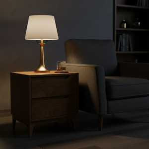 <b>BEDSIDE</b> TABLE 2 DRAW BROWN COLOR, DESIGN DYNAMIC AND MODERN - Product Image 3