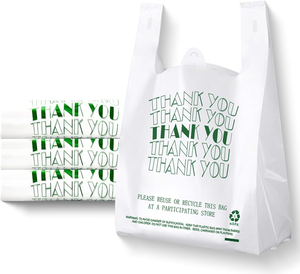 ถุงใส่เสื้อยืดพลาสติกย่อยสลายได้กระเป๋าช้อปปิ้งย่อยสลายได้พลาสติกเป็นมิตรกับสิ่งแวดล้อมโลโก้ตามสั่ง - Product Image 1