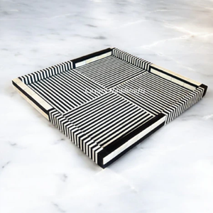 Plateau en os incrusté exquis, idéal pour servir des invités ou pour embellir l'aspect des intérieurs de cuisine, à prix de gros. - Product Image 3