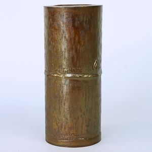 Jarrón con forma de bambú de cobre hecho a mano de alta calidad, mesa de plantas de interior única o exhibición de pared con toque Natural para Decoración - Product Image 4