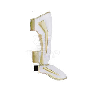 Espinilleras de Cuero Personalizadas para Boxeo y Muay Thai con Protección Profesional, Ajuste Universal de Alta Calidad, Logotipo Personalizado, Venta al Por Mayor - Product Image 4