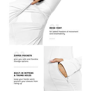 Chaquetas de entrenamiento para mujer, chaqueta de chándal deportiva ligera ajustada con cremallera completa y bolsillos - Product Image 5