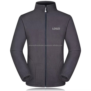 Veste polaire à manches longues au design unique pour hommes, vêtement d'extérieur antibactérien léger et chaud, saison d'hiver, avec logo au dos. - Product Image 6