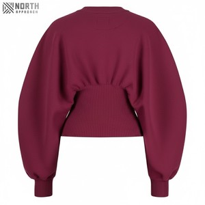 Sudadera de Hombre de Alta Calidad en Felpa de Poliéster/Algodón, Diseño de Cuello Redondo, Bordado Personalizado, Tinte Liso, Gran Venta - Product Image 2