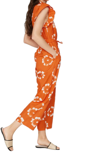 2025 nouveauté femmes élégantes combinaisons blanches orange pour sorties décontractées et soirées d'été d'Inde - Product Image 3