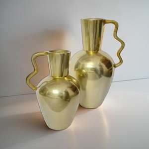 Moderno Minimalista Metal Artesanía Florero Aluminio Brillante - Product Image 3