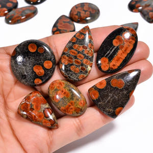 100% Natural Quartz Cabochon High Quality <b>Obsidian</b> Peanut Gemstone Loose Gemstone Mix Shape Wholesale for Jewelry Making - Product Image 6