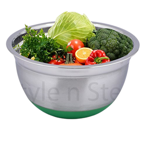 Bol mélangeur en acier inoxydable avec base antidérapante Bol de service - Product Image 3