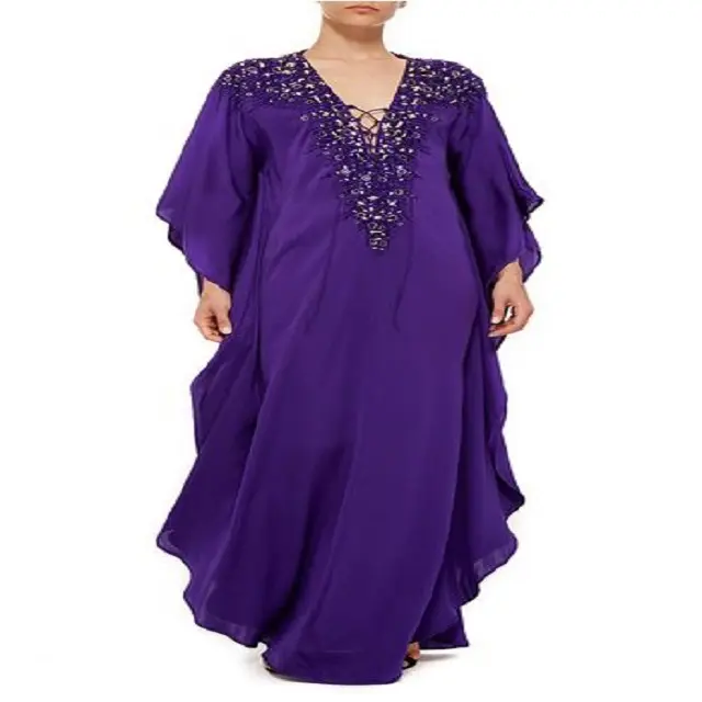 Abaya Muslim Evening Dresses African Clothing Elegant Turkey Maxi Dresses Sequin Muslim Long Sleeves Dress