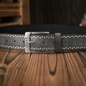 Ceinture en cuir de vache véritable de style du Pakistan Boucle ardillon avec logo personnalisé Utilisation double face - Product Image 4