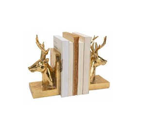 Modern Industrial Metal <b>Bookend</b> With Geometric Cutout Accents Functional Office Shelf Decor - Product Image 2