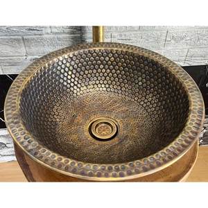 Fregadero de cobre moderno de un solo cuenco Fregadero de cobre expuesto de nuevo diseño a la venta Fregadero de cobre de alta calidad Hecho EN LA India - Product Image 3