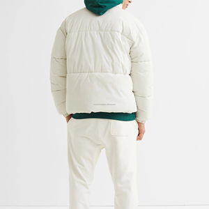 Veste matelassée chaude isolée poche avant à fermeture éclair pour temps froid imperméable anti-rétrécissement manteau à motif imprimé vintage - Product Image 4