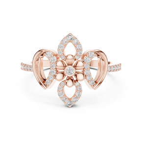 Bague en diamant rond pour femmes Fournisseur en gros de bijoux de luxe en pierre certifiée cultivée en laboratoire et acheteurs de modèles personnalisés - Product Image 3