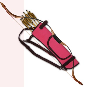 Carquois de flèche de tir à l'arc de chasse en cuir PU de haute qualité avec plume en plastique imprimé de Logo personnalisé - Product Image 5