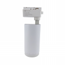 Spot LED moderne en aluminium blanc zoomable de 30W Éclairage intérieur réglable COB Éclairage Galerie Musée Rail d'éclairage LED Entrée 220V - Product Image 3