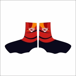 Personnalisé bleu Adulte Jeune Enfant Football Américain Spats Dentelle Couverture Premium Football Taquet Couverture pour le Sport - Product Image 1